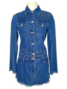 JEAN PAUL GAULTHIER JEANS Denim Detachable Dress Size 42/ 10 US